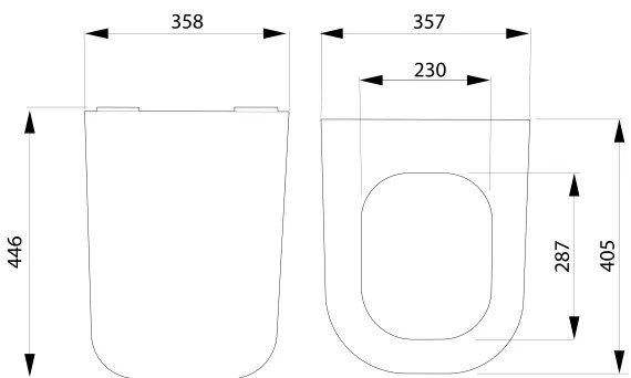 Bruckner - Sedile del water SoftClose WALTER SLIM bianco