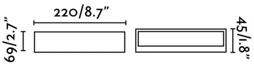 FARO 71052 - Applique a LED da esterno TOLUCA LED/16W/230V IP65