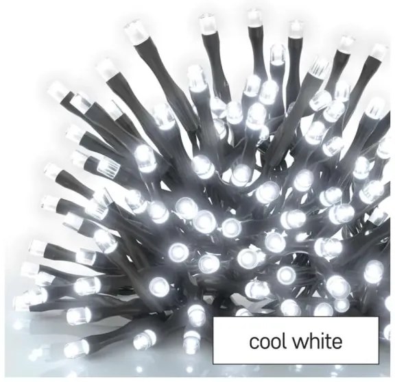 Catena LED natalizia da esterno 100xLED/2,5x0,9m IP44 bianco freddo