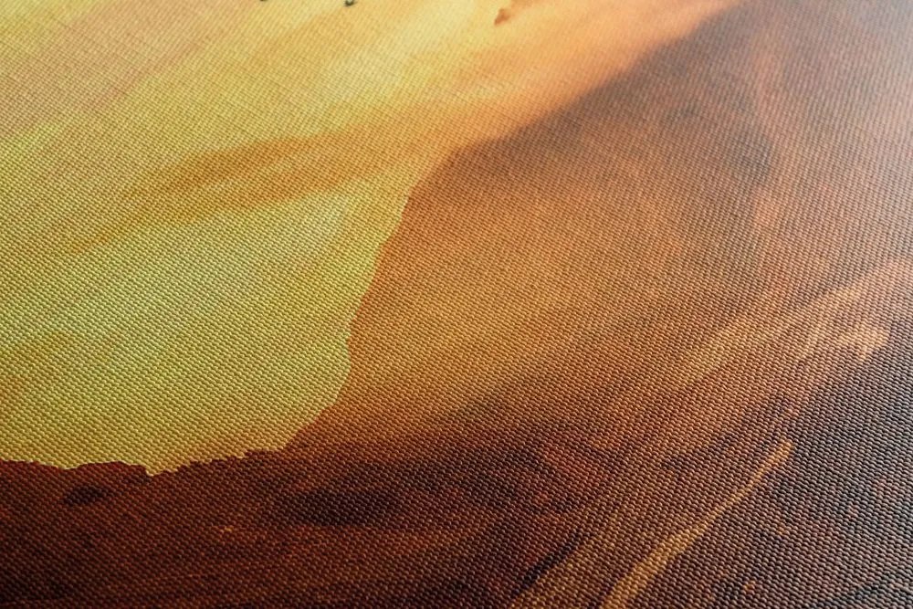 Quadro su tela – Tramonto sulla montagna