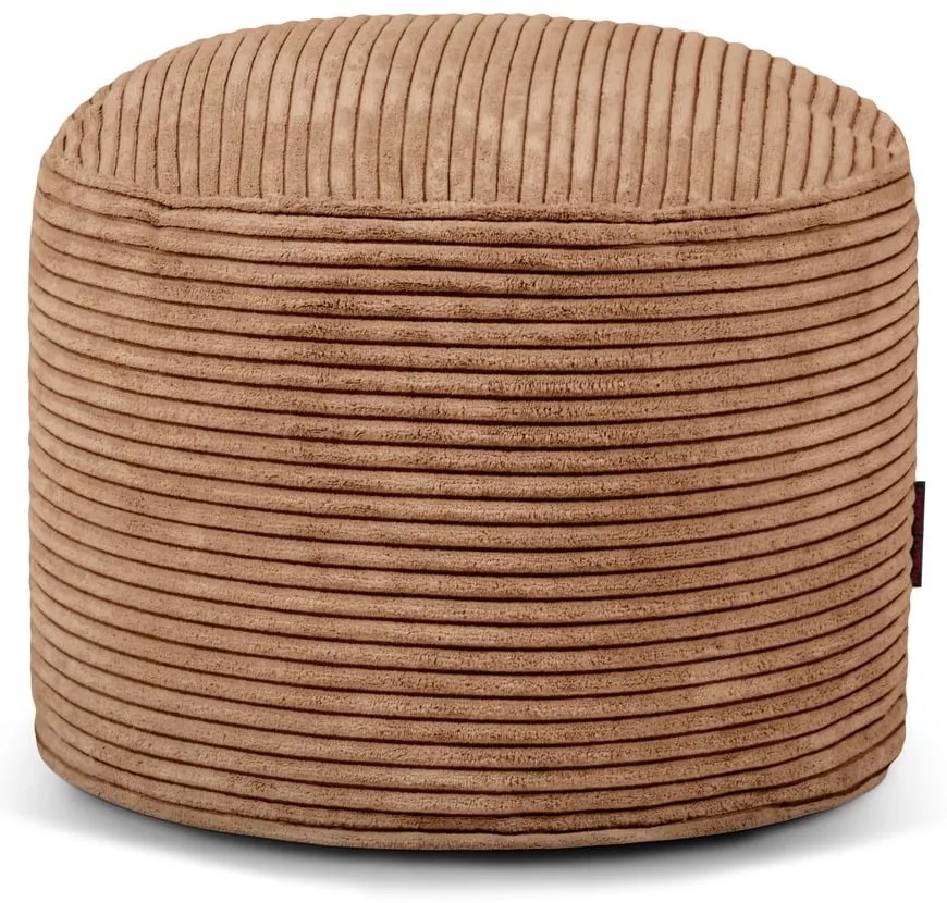 Puof a sacco marrone con rivestimento in velluto a coste Mini – SLOWDOWN