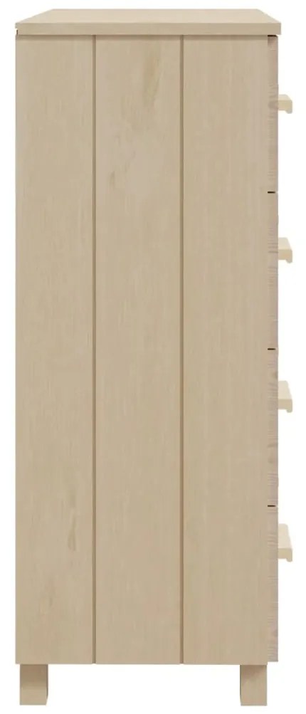 Credenza hamar miele 79x40x103,5 cm in legno massello di pino