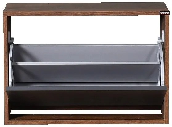 Mobile per scarpe 42x60 cm marrone/antracite