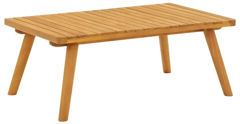 Set divani da giardino 4 pz con cuscini in massello di acacia
