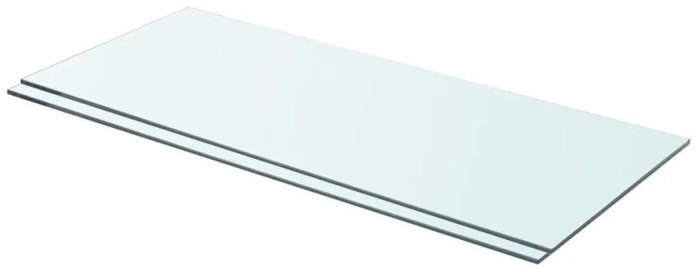 Mensole İn Vetro Trasparente 2 Pz 70x30 Cm /