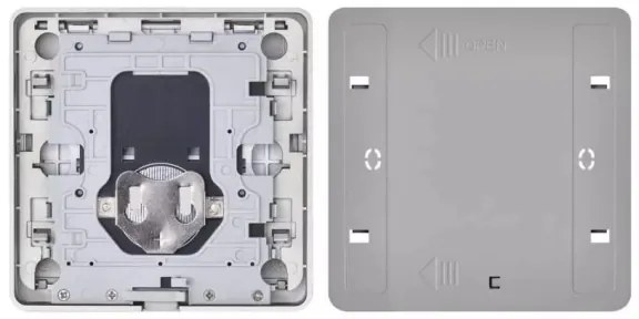 Interruttore 4 bottoni GoSmart 1xCR2430 Tuya nero