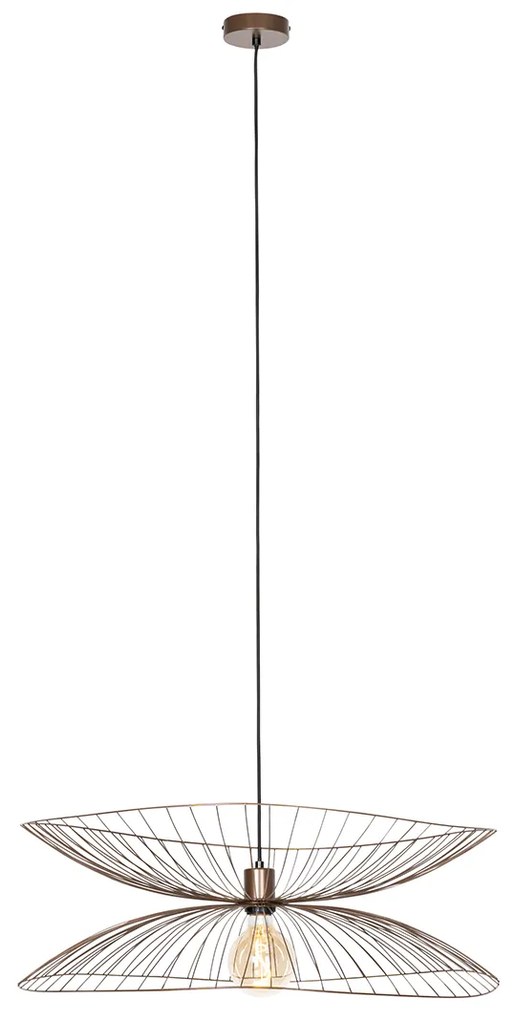 Lampada a sospensione smart bronzo scuro con doppio paralume con Wifi G95 - Pua