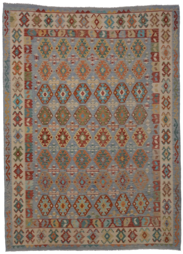 Kilim Tappeto 350x250 (Afghanistan) Tessuto A Mano