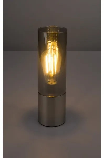 GLOBO 21000N - Lampada da tavolo ANNIKA 1xE27/25W/230V diametro 9 cm cromo