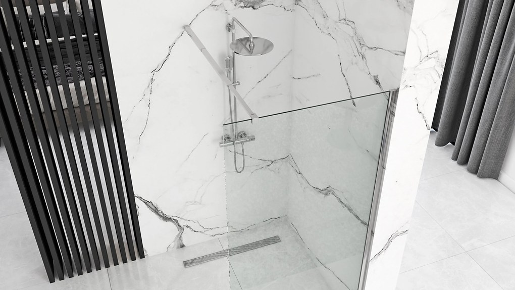 Parete doccia Rea Aero N 110 Transparente