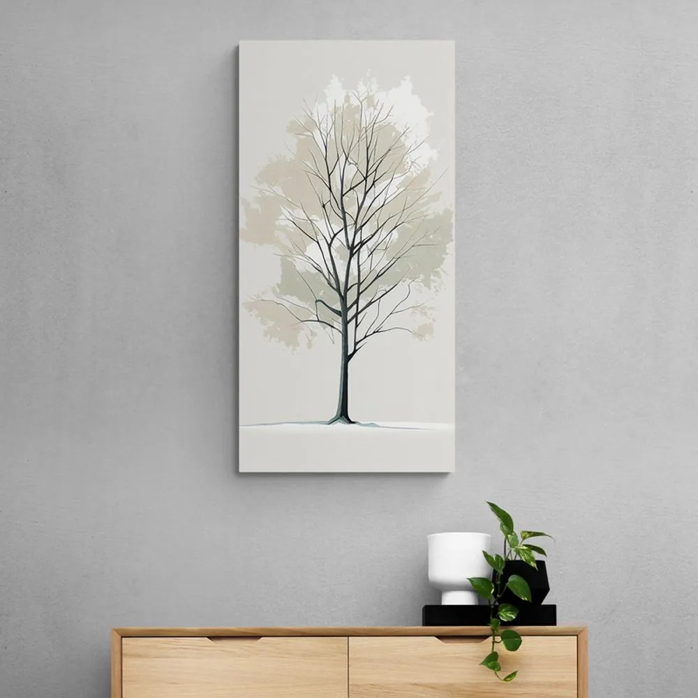Stampa su tela – Albero in stile minimalista