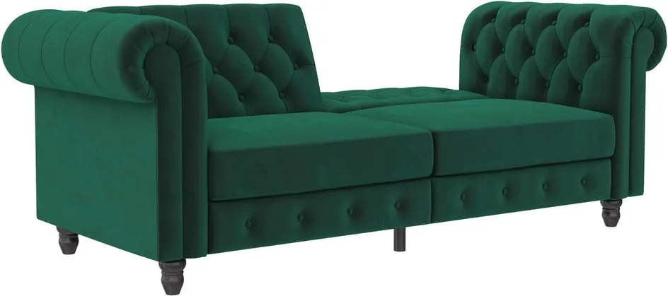Divano in velluto verde scuro 236 cm Felix - Støraa