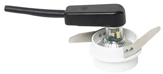 Set di 6 faretti da incasso moderni bianchi con interno dorato - Insta