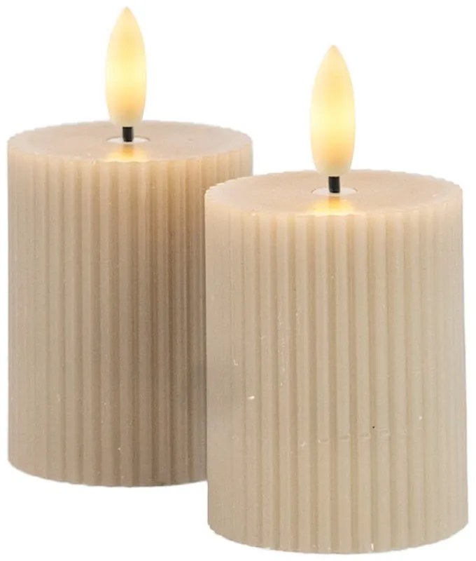 Candele LED in set da 2 pezzi su USB (altezza 6,5 cm) Smilla - Sirius