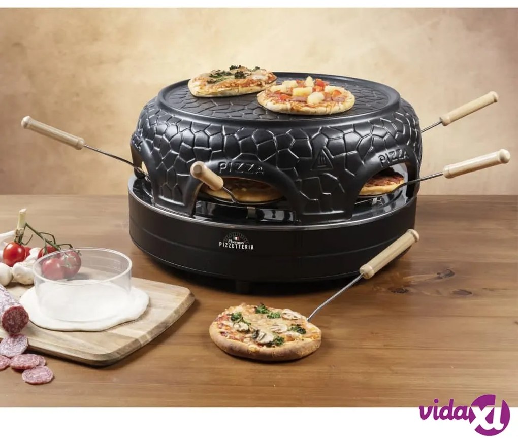 Bestron Macchina per la Pizza per 4 Persone APD400Z 800 W Nera