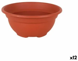 Vaso Dem Greentime Rotonda Ciotola Marrone ø 20 x 9 cm (12 Unità)