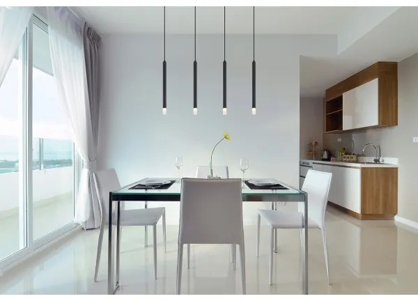 Globo 15629-4 - Lampadario a sospensione con filo BLAKE 4xG9/4W/230V nero