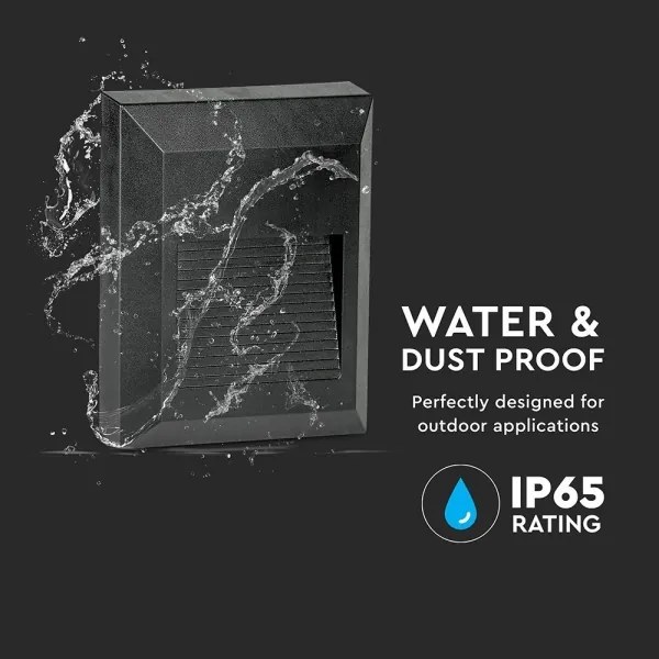 LED Illuminazione delle scale per esterni LED/2W/230V IP65 3000K nero