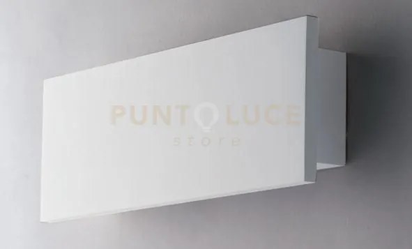 Applique a parete led ortisei bianca 7w 680lm 4000k 22x4x8cm in ges...