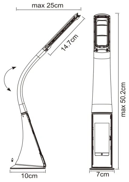 GLOBO 58333 - Lampada da tavolo dimmerabile a LED SOPHIE LED/6,5W/230V