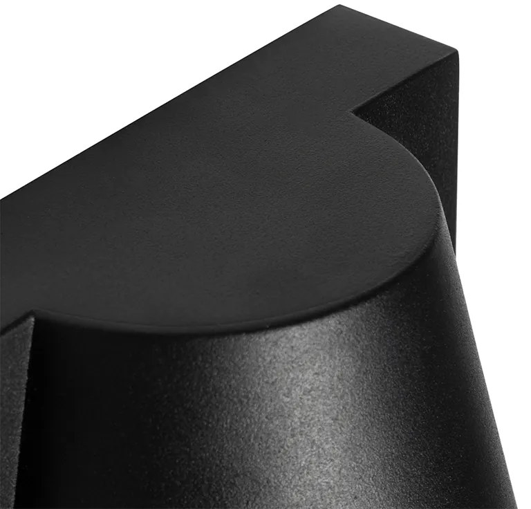 Lampada da parete per esterni di design nero IP44 - FEMKE