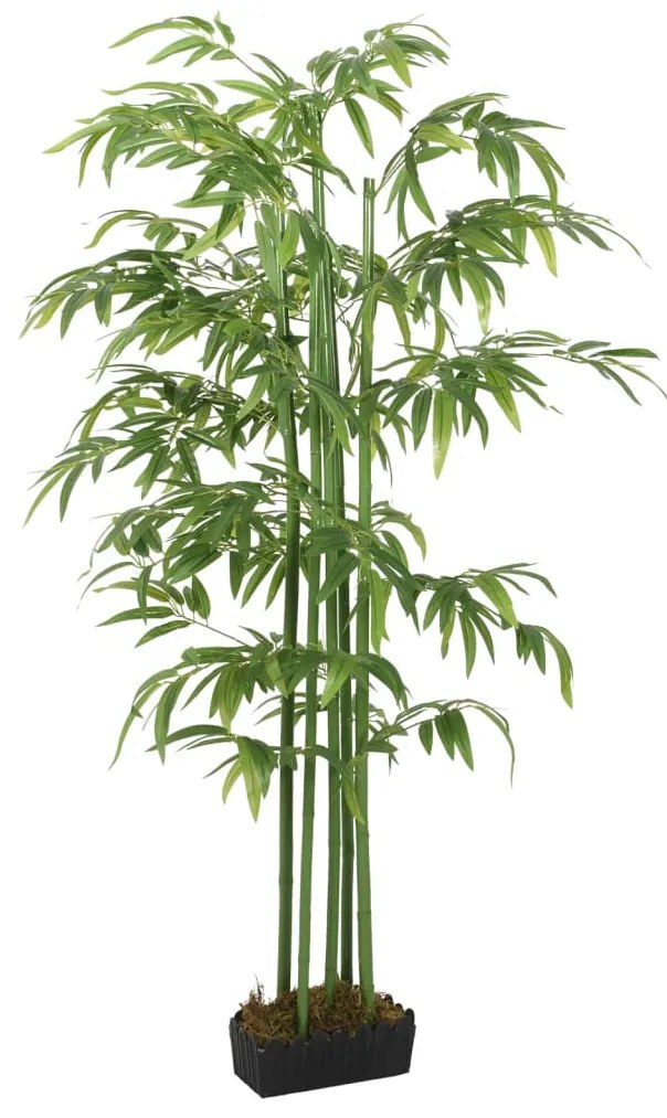 Albero Bambù Artificiale 240 Foglie 80 Cm Verde /