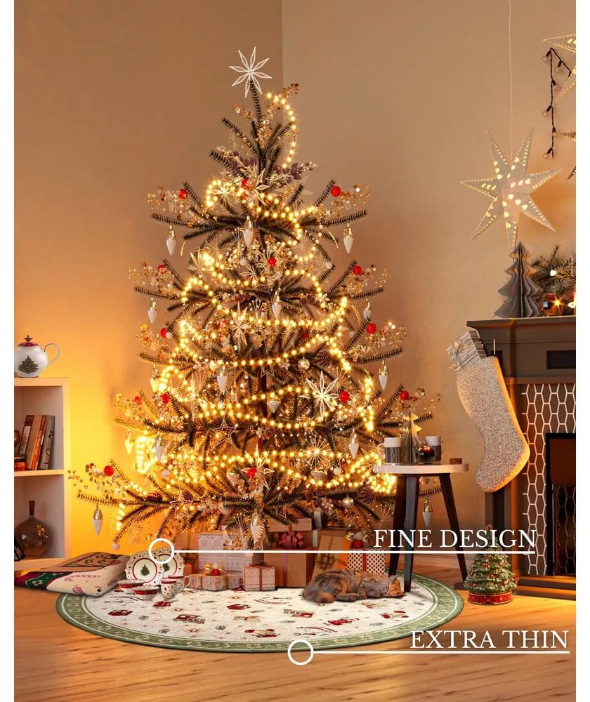 Tappeto rotondo verde natalizio in cotone ø 160 cm Toy's Delight Green Christmas - Villeroy&amp;Boch