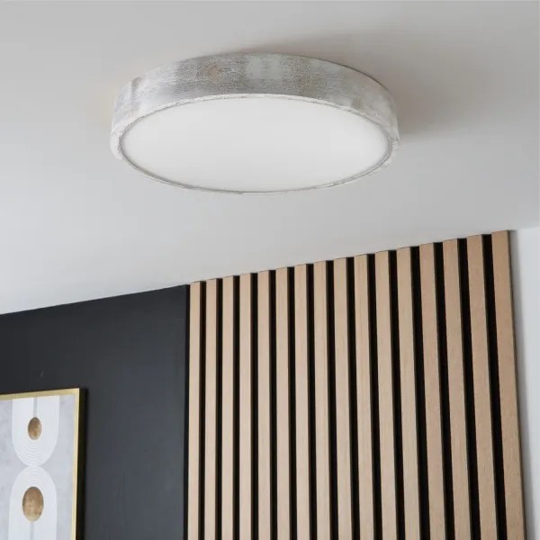 Brilagi - Plafoniera PINO 3xE27/15W/230V in pino/argento diam. 47,5 cm