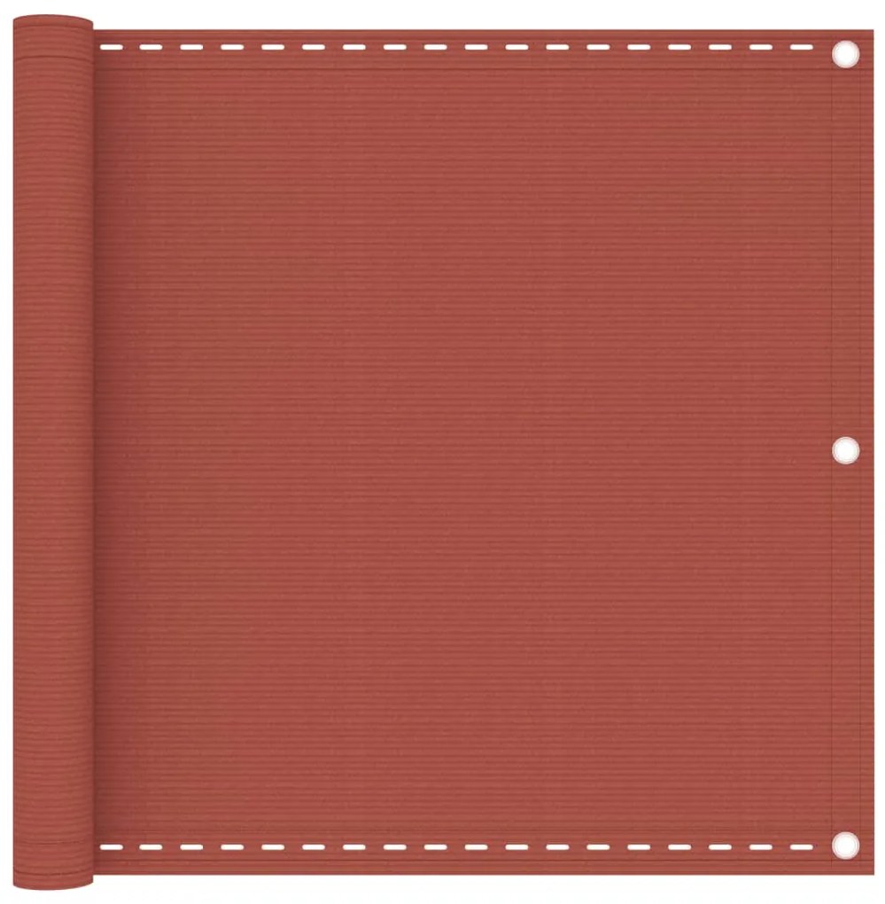 Paravento Da Balcone Terracotta 90x600 Cm İn Hdpe /