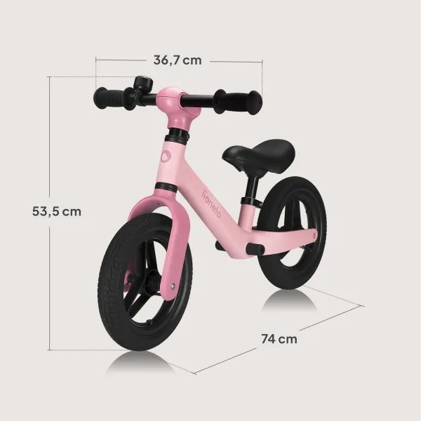 Lionelo - Bicicletta senza pedali TONI Rosa