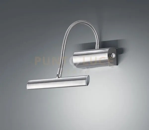 Curtis applique led 4w 430 lm, 3.000 k flessibile cm18 max 35 nicke...