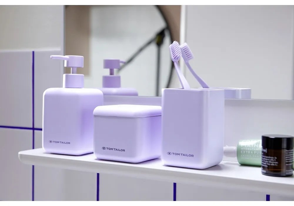 Dispenser per sapone in poliresina viola 380 ml Tom Tailor T-Rounded – Wenko