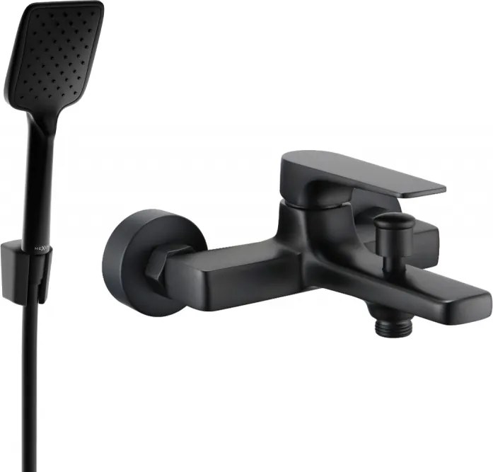 Mexen Lynx R62 rubinetto per vasca con set doccia, nero - 74593R62-70