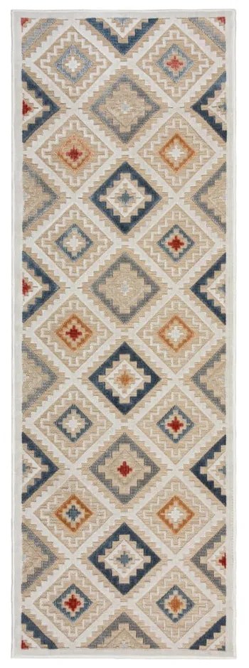 Passatoia da esterno color crema 80x230 cm Zion Natural - Flair Rugs