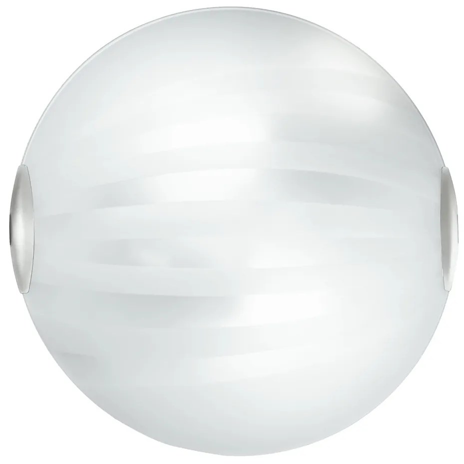 Lampadario Plafoniera Kuna Ceiling Lamp Colore Bianco 60W Mis 40 cm