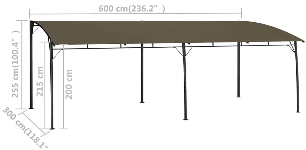 Tenda Parasole da Giardino 6x3x2,55 m Talpa