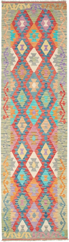 Kilim Tappeto 290x80 (Pakistan) Tessuto A Mano