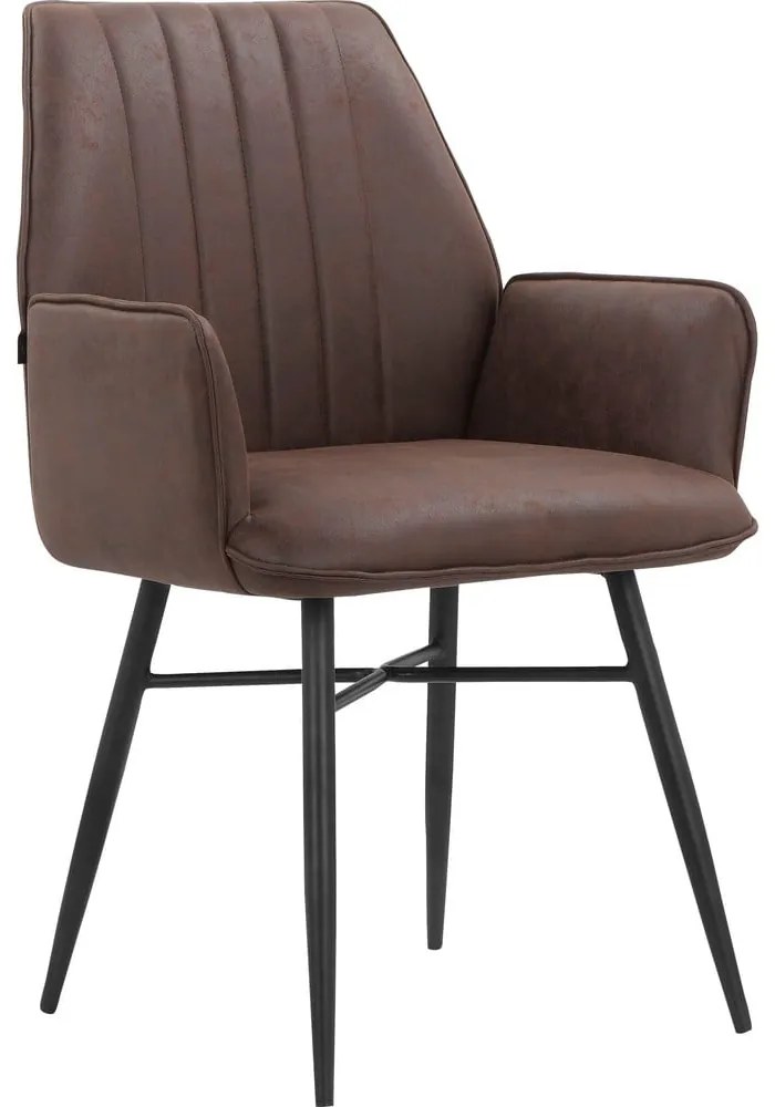 Set di sedie da pranzo marrone in imbottito 2 pz Anzo – Støraa