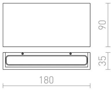 RED-Design Rendl-R12573-LED Applique da esterno TORINO 2xLED/5W/230V IP54