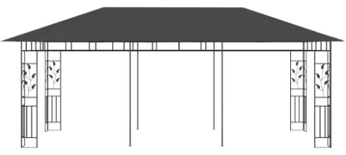 Gazebo con Zanzariera 6x3x2,73 m Antracite