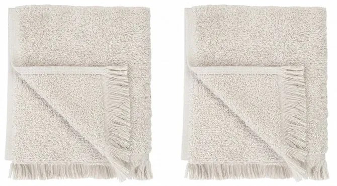 Set di 2 asciugamani in cotone crema 30x50 cm Frino - Blomus