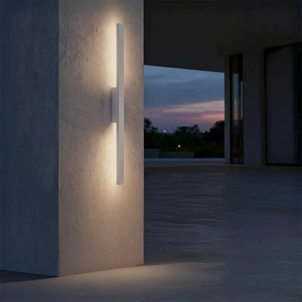 Applique Lineare 24W Luce Indiretta IP65 con LED OSRAM - Bianco Colore Bianco naturale 4.000K