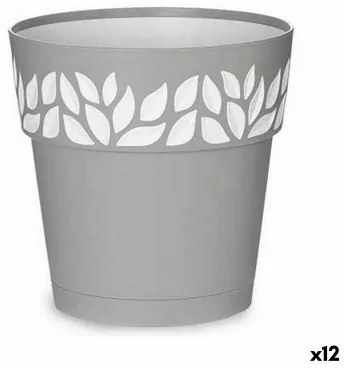 Vaso Autoirrigante Stefanplast Cloe Grigio Plastica 19 x 19 x 19 cm (12 Unità)