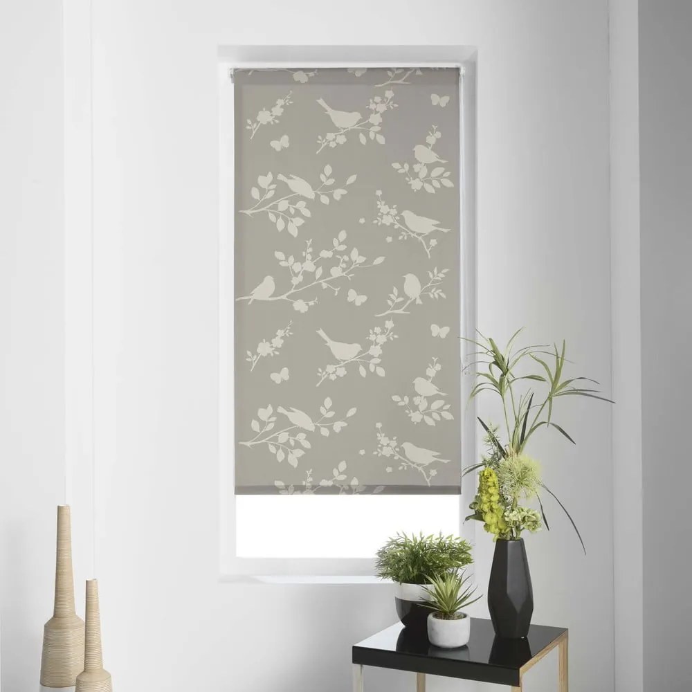 Tenda a pacchetto marrone chiaro in tessuto 120x180 cm Rossignol – douceur d'intérieur