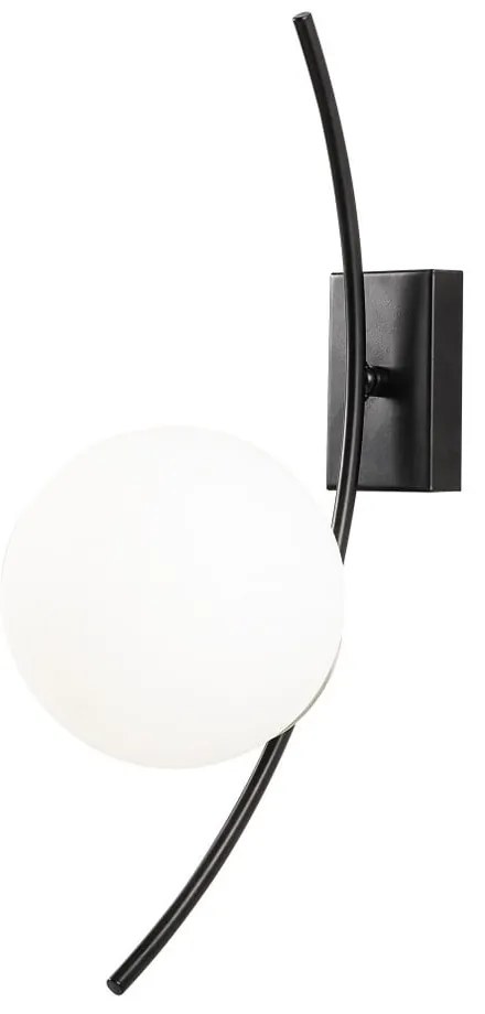 Lampada da parete in metallo nero Opviq luci Argyr - Opviq lights