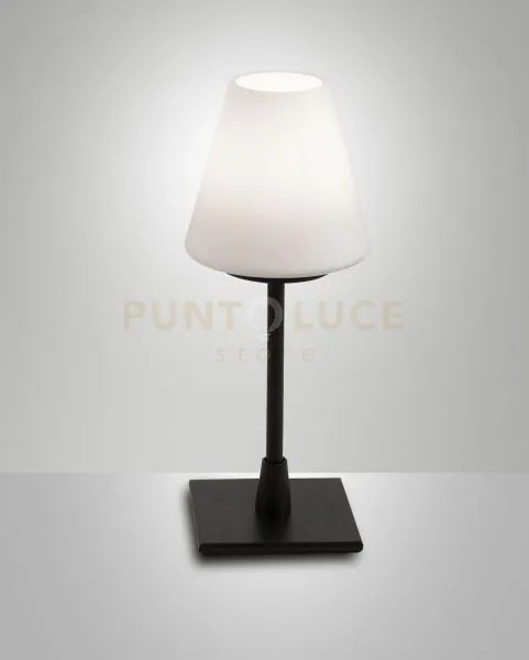 Lucy lampada da tavolo attacco g9 lampadina inclusa colore nera d.1...