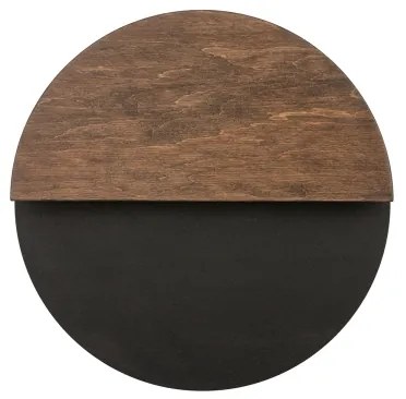 Applique a LED LUNA LED/7W/230V diametro 26 cm nero/marrone