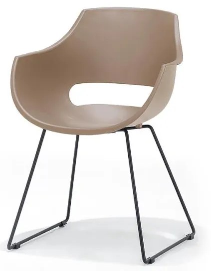 Set di 4 sedie ROCKY taupe