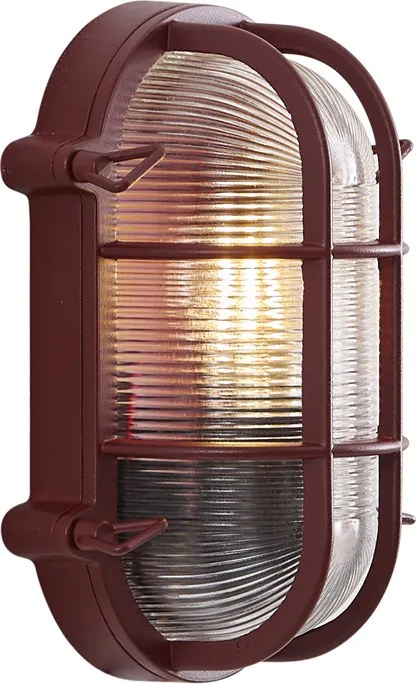 Lampada da parete per esterni rosso scuro IP44 - Noutica