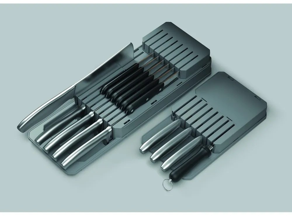 Sistema di stoccaggio dei coltelli grigio - Metaltex